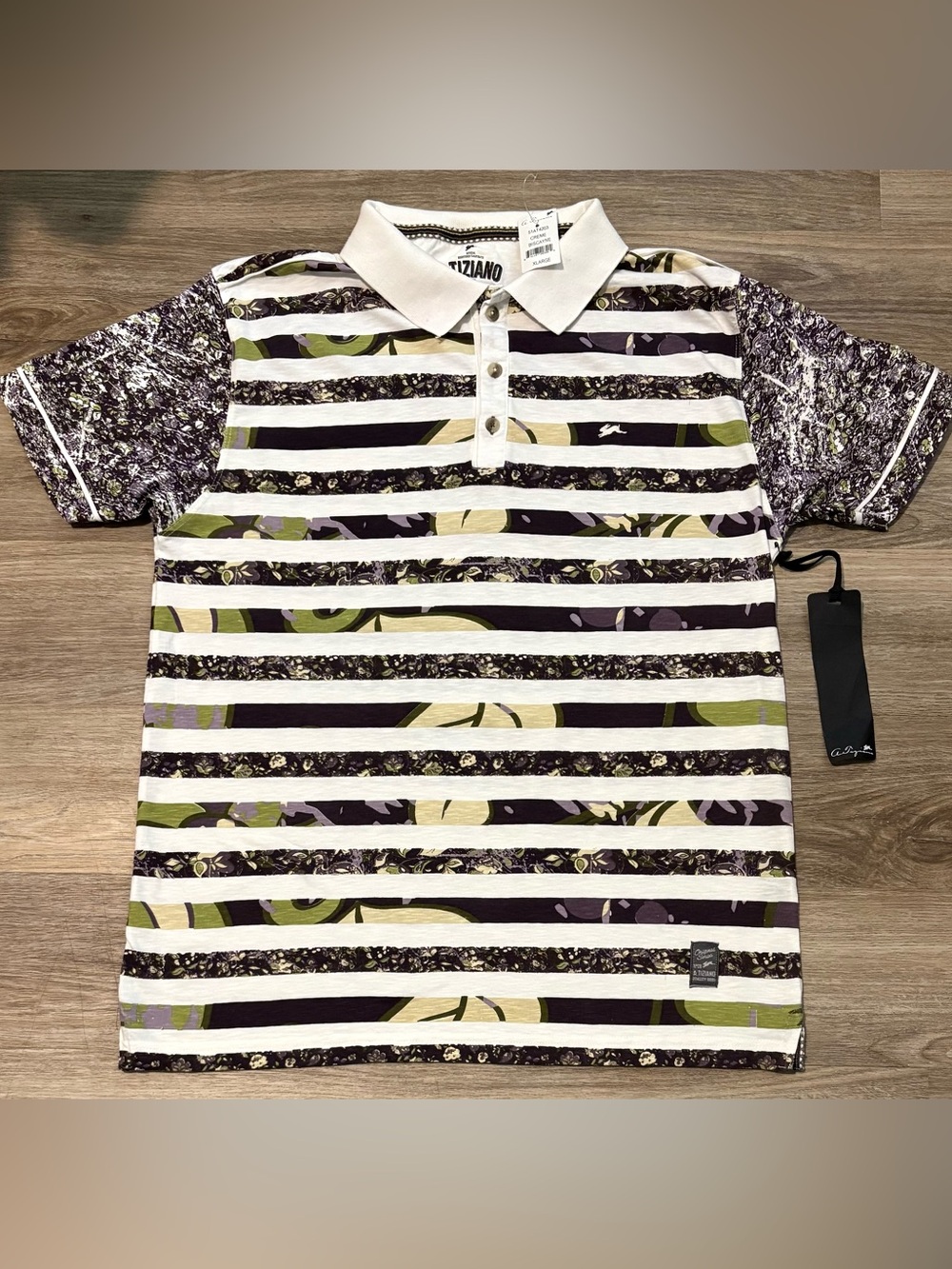 A. Tiziano Polo Shirt XL Preppy Casual Date Vacay  Premium Menswear RARE New